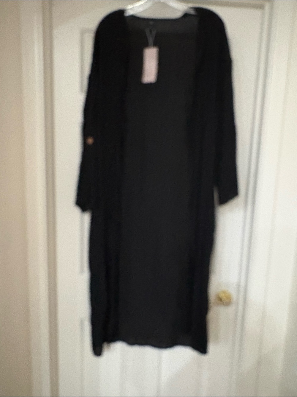 Emily Rose long black cardigan